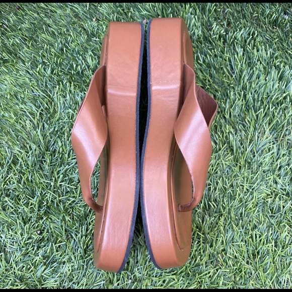 lokal lane vegan leather the huey platform flip flop sandals shoes women’s 7. - Picture 4 of 6